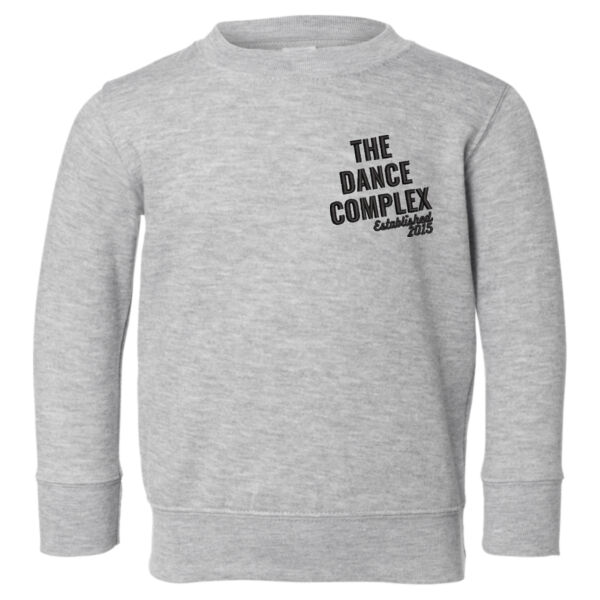 Rabbit Skins - Toddler Fleece Crewnneck Sweatshirt - Embroidered Logo ** Add Name for $5! ** Thumbnail