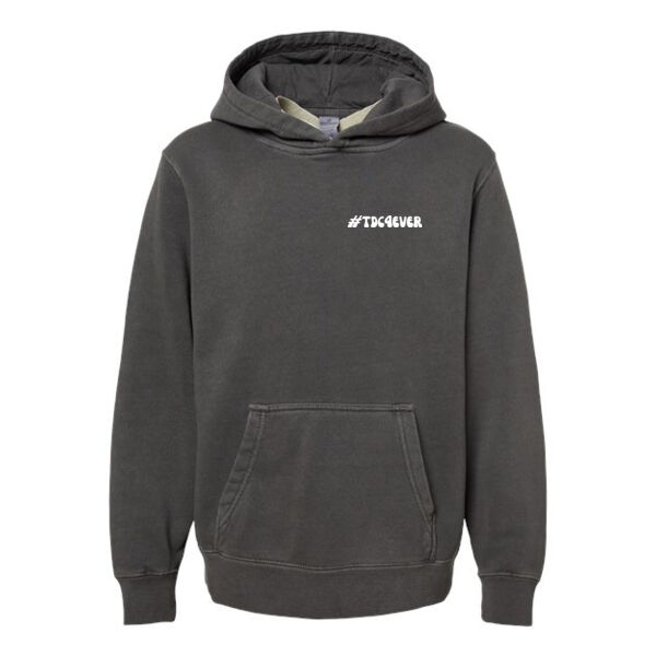 Independent Trading Co. - Youth Midweight Pigment Dyed Hooded Sweatshirt - Printed Logos Thumbnail