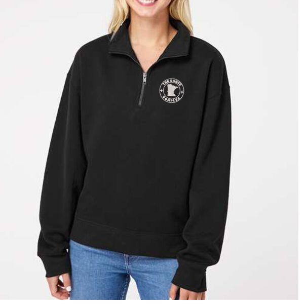 MV Sport - Women's Sueded Fleece Quarter-Zip Sweatshirt - Embroidered Logo Thumbnail