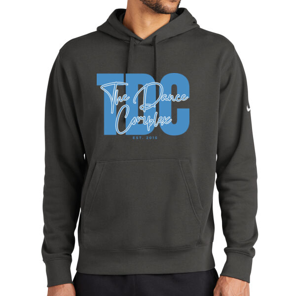 Nike Club Fleece Sleeve Swoosh Pullover Hoodie - Printed Logo Thumbnail