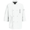 Button Chef Coat with Thermometer Pocket Thumbnail