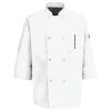 Button Chef Coat with Thermometer Pocket Thumbnail