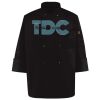 Ten Pearl Button Black Chef Coat Thumbnail