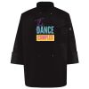 Ten Pearl Button Black Chef Coat Thumbnail