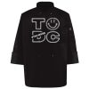 Ten Pearl Button Black Chef Coat Thumbnail