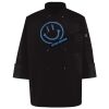 Ten Pearl Button Black Chef Coat Thumbnail