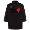 Ten Pearl Button Black Chef Coat Thumbnail