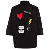 Ten Pearl Button Black Chef Coat Thumbnail