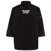 Ten Pearl Button Black Chef Coat Thumbnail