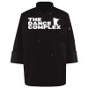 Ten Pearl Button Black Chef Coat Thumbnail