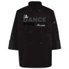 Ten Pearl Button Black Chef Coat Thumbnail